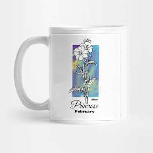 February Birth flower - Primrose Mug